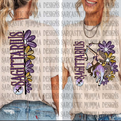 Zodiac Floral Bundle & Sleeves- 24 PNG Files