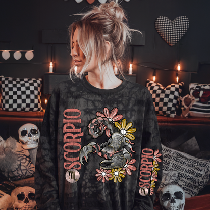 Zodiac Floral Bundle & Sleeves- 24 PNG Files