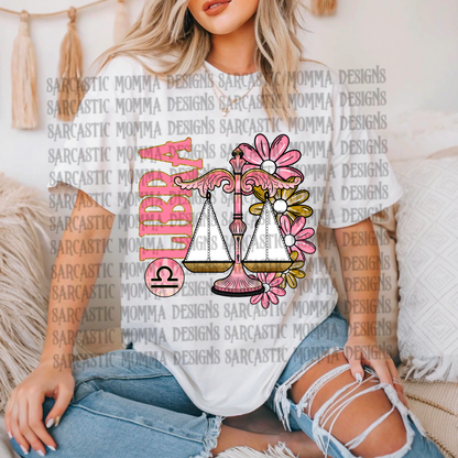 Zodiac Floral Bundle & Sleeves- 24 PNG Files