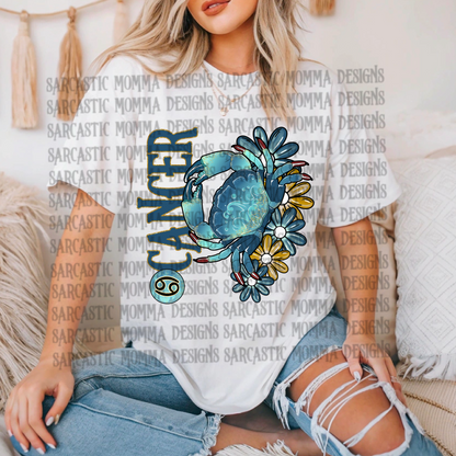 Zodiac Floral Bundle & Sleeves- 24 PNG Files