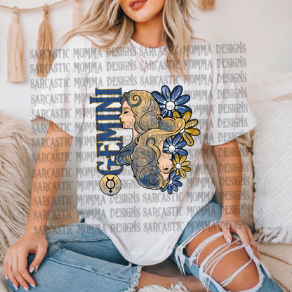 Zodiac Floral Bundle & Sleeves- 24 PNG Files