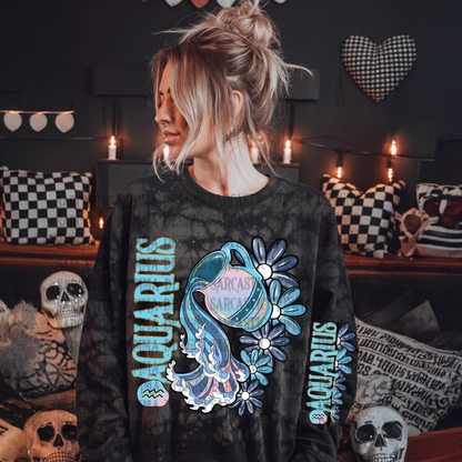 Zodiac Floral Bundle & Sleeves- 24 PNG Files