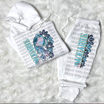 Zodiac Floral Bundle & Sleeves- 24 PNG Files