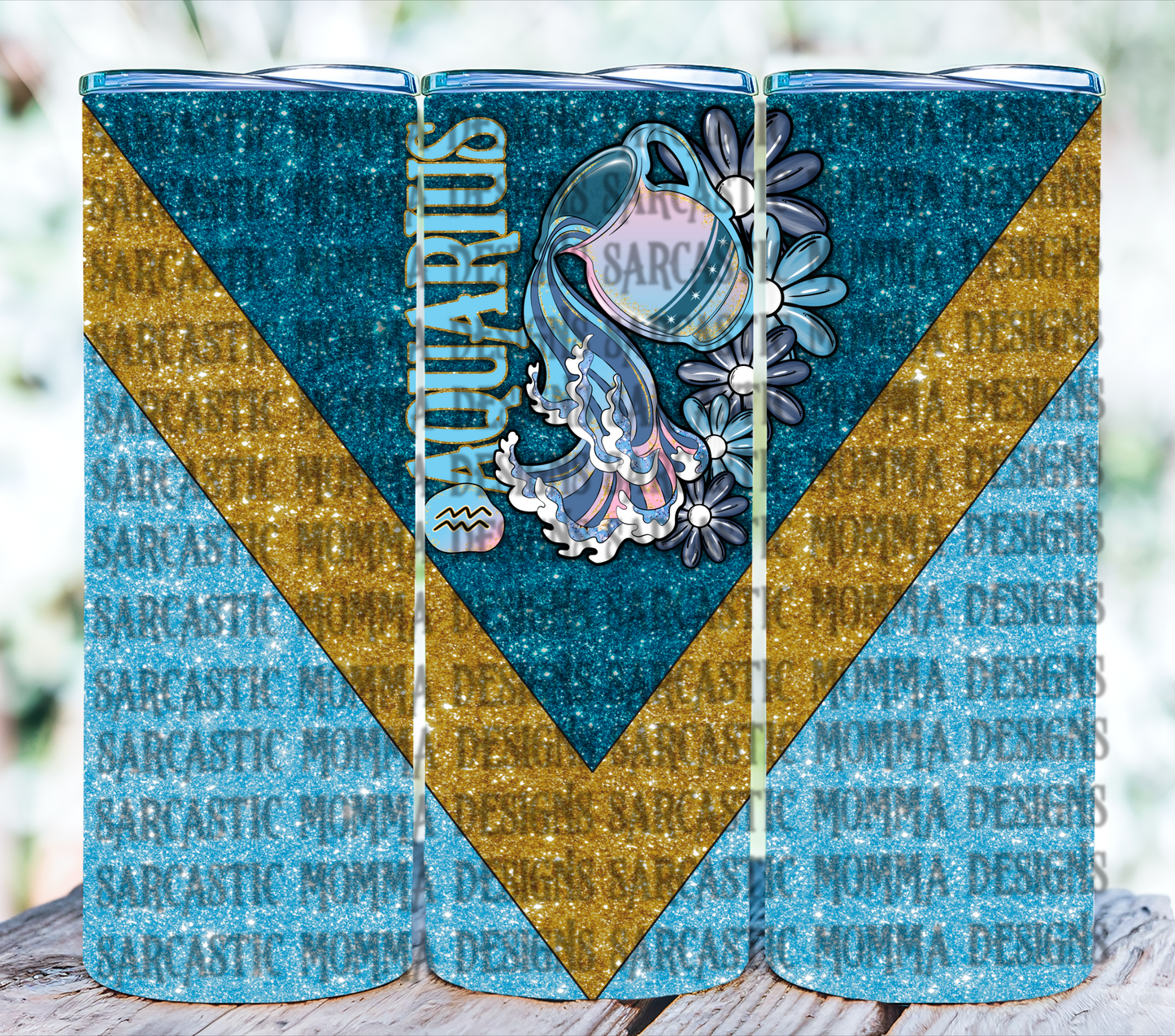 Zodiac Floral 20oz Skinny Straight Tumbler Bundle- 12 PNG Files