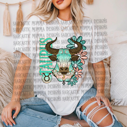 Zodiac Floral Bundle & Sleeves- 24 PNG Files