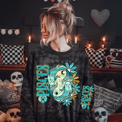 Zodiac Floral Bundle & Sleeves- 24 PNG Files