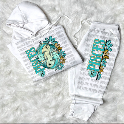 Zodiac Floral Bundle & Sleeves- 24 PNG Files