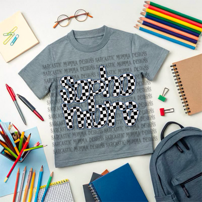 School Grades Blue Checkered- 14 PNG Files