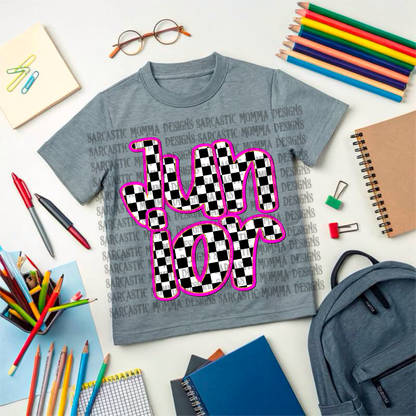 School Grades Pink Checkered- 14 PNG Files