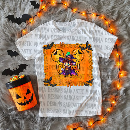 Mario Spooky Season Mouse Head Pumpkin With & Without Frame- 2 PNG Files