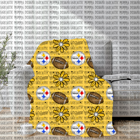Steelers Floral Seamless File