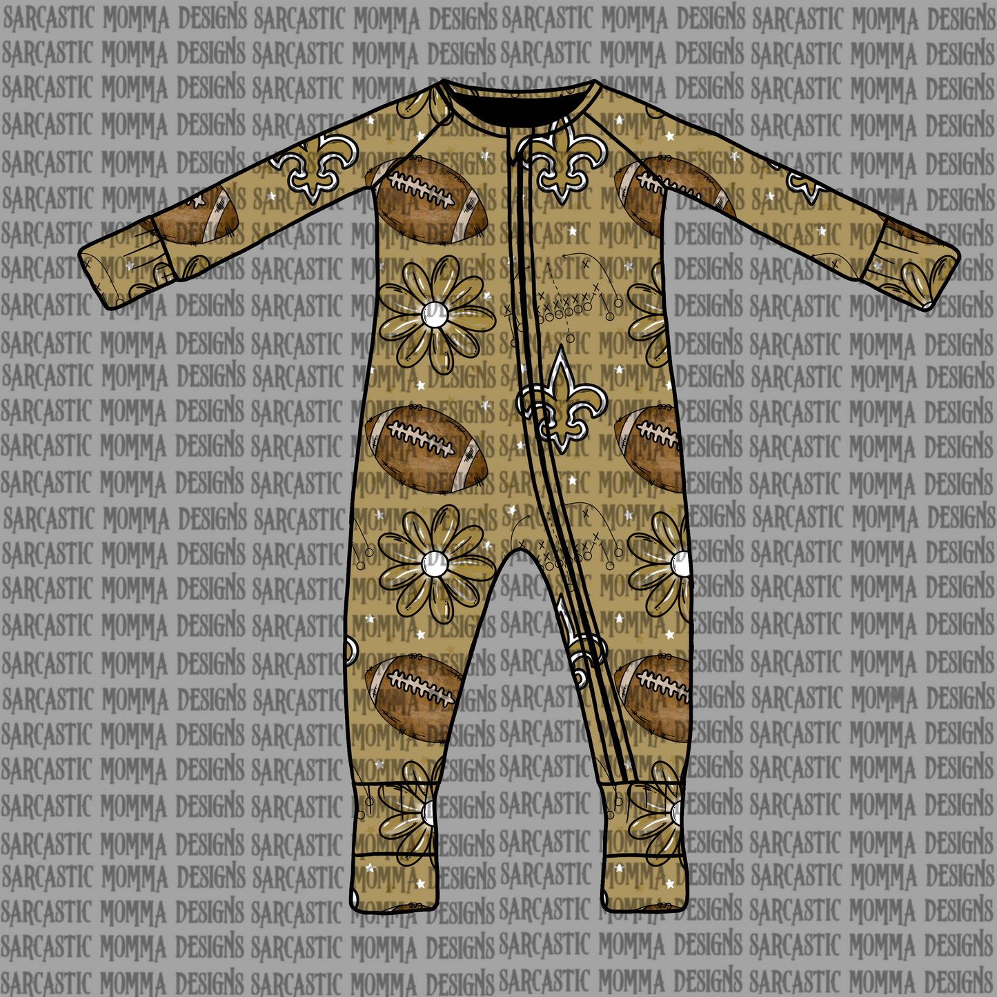 Saints Floral Seamless File
