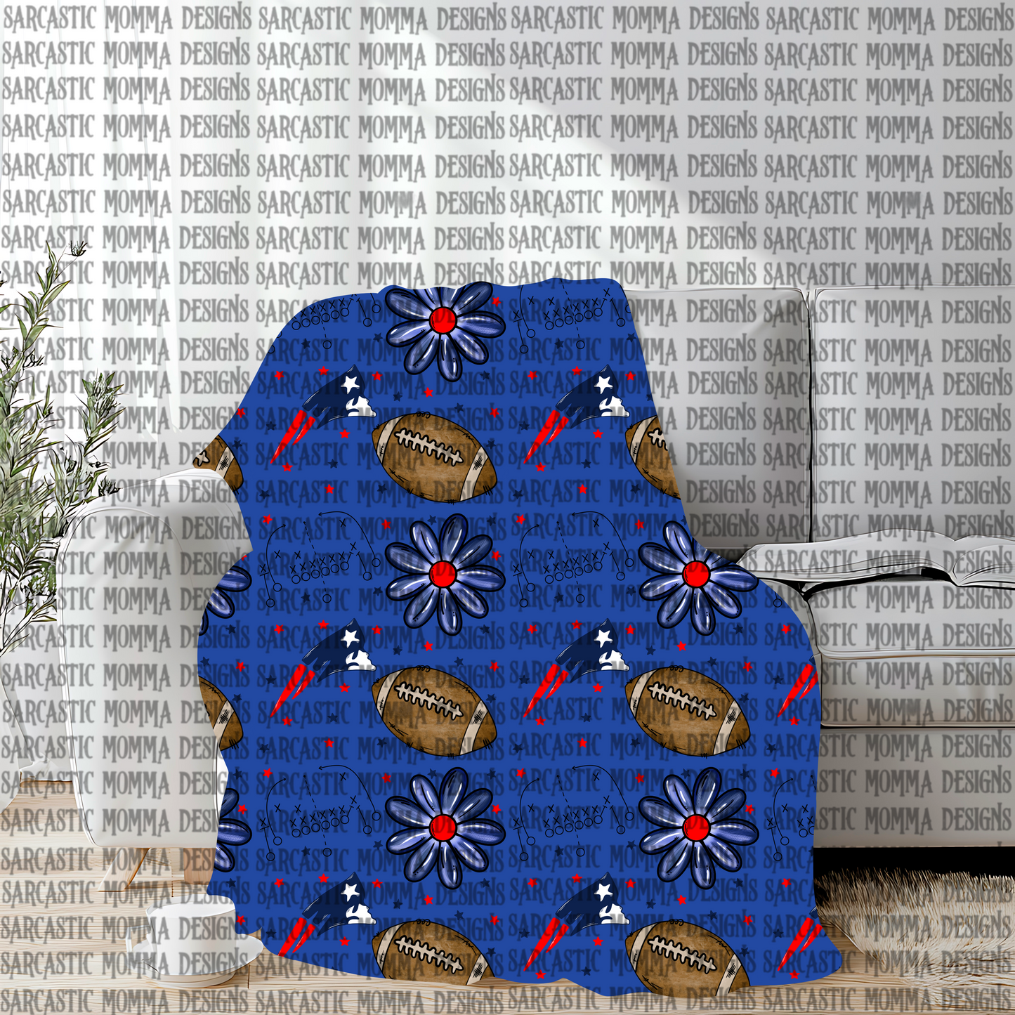 Patriots Floral Seamless File