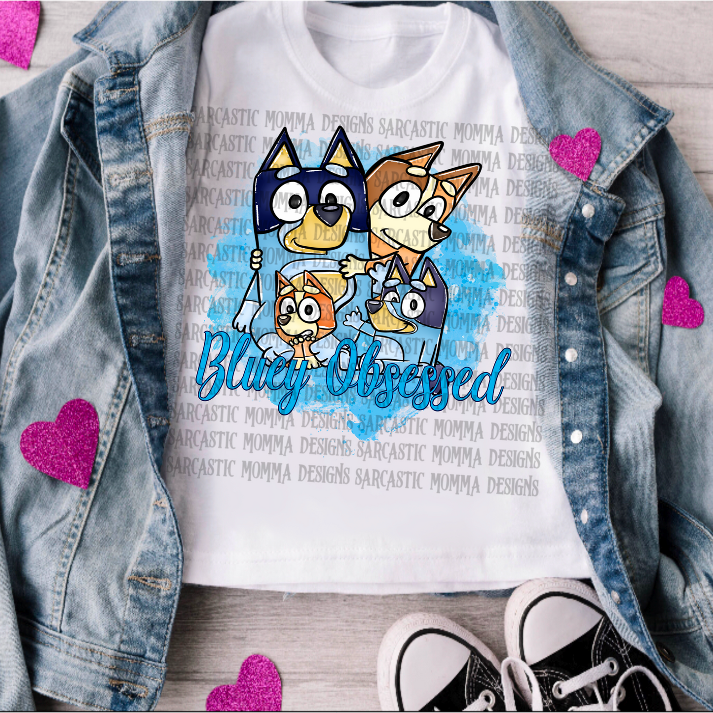 Bluey Obsessed PNG File