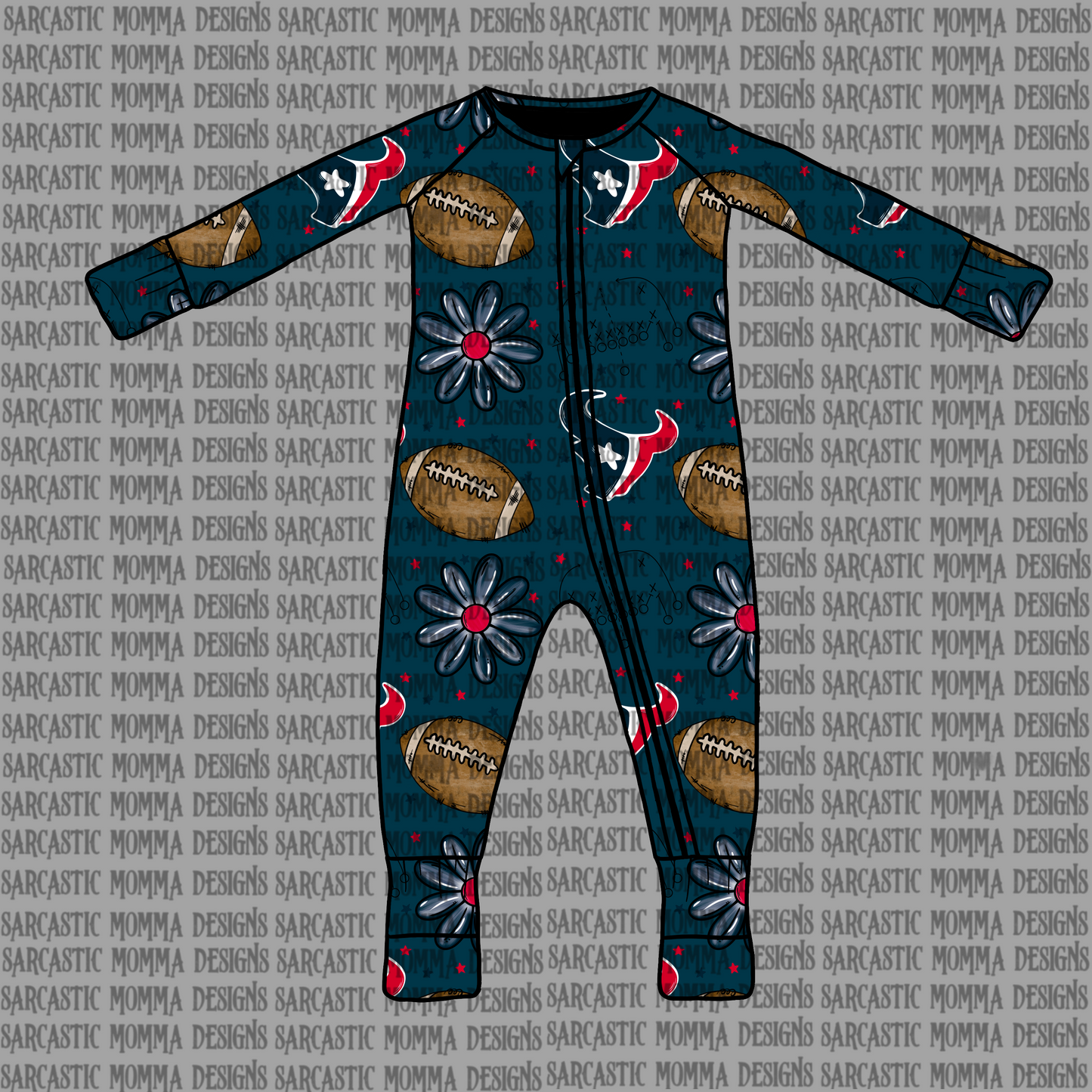 Texans Floral Seamless File