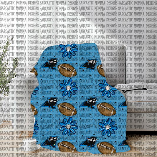 Panthers Floral Seamless File