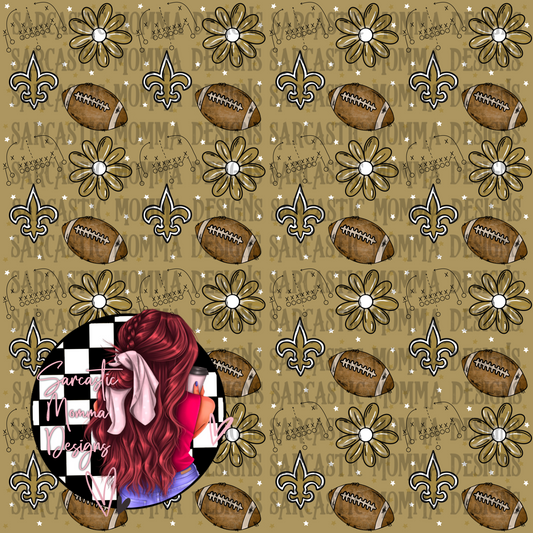 Saints Floral Seamless File