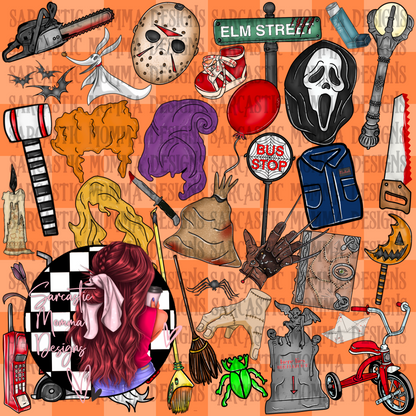 Horror Halloween Mashup Seamless File