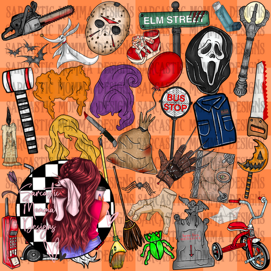 Horror Halloween Mashup Seamless File