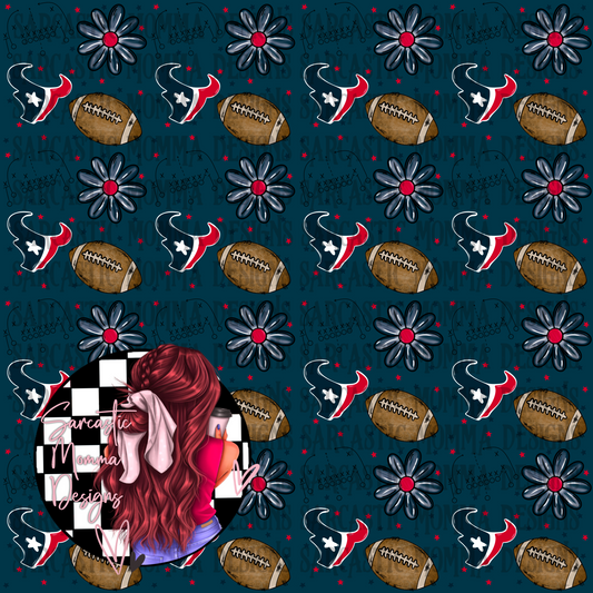 Texans Floral Seamless File