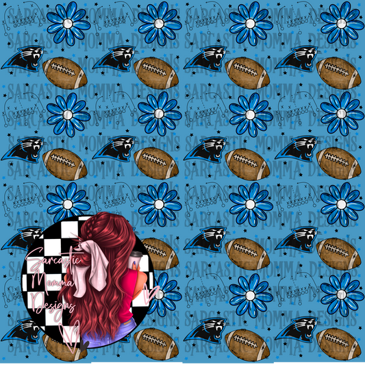 Panthers Floral Seamless File