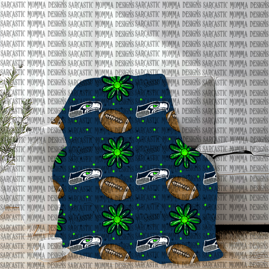 Seahawks Floral Seamless File