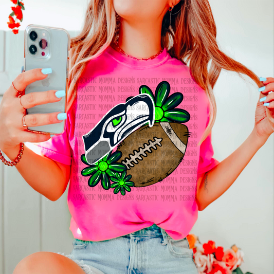Seahawks Floral PNG File