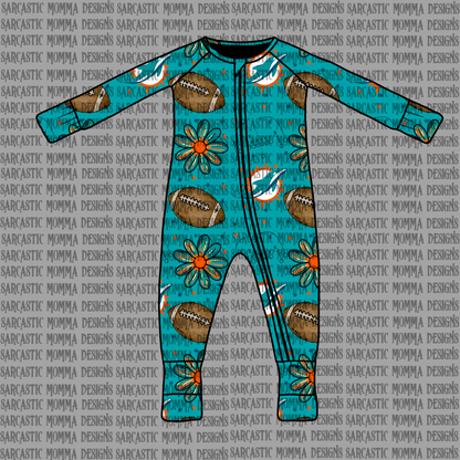 Dolphins Floral Seamless File