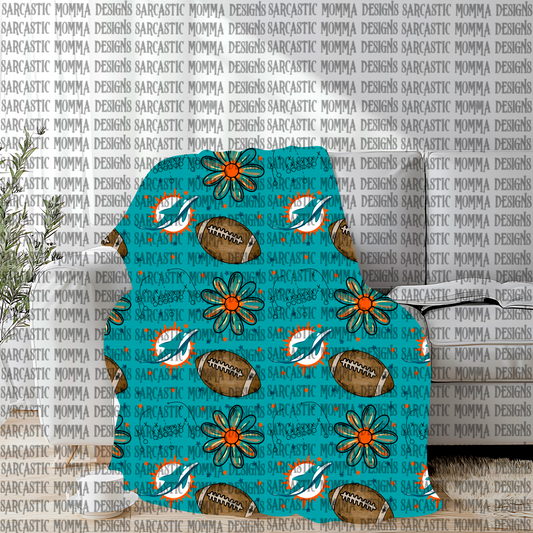 Dolphins Floral Seamless File