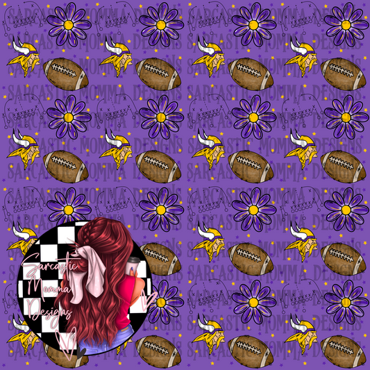 Vikings Floral Seamless File