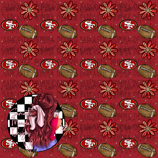 49ers Floral Seamless File
