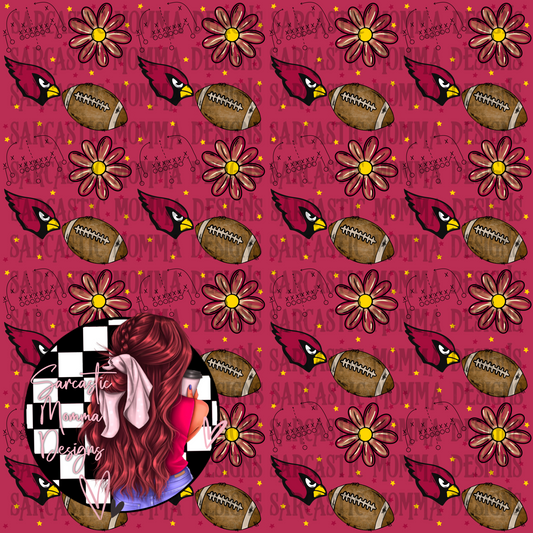Cardinals Floral Seamless File