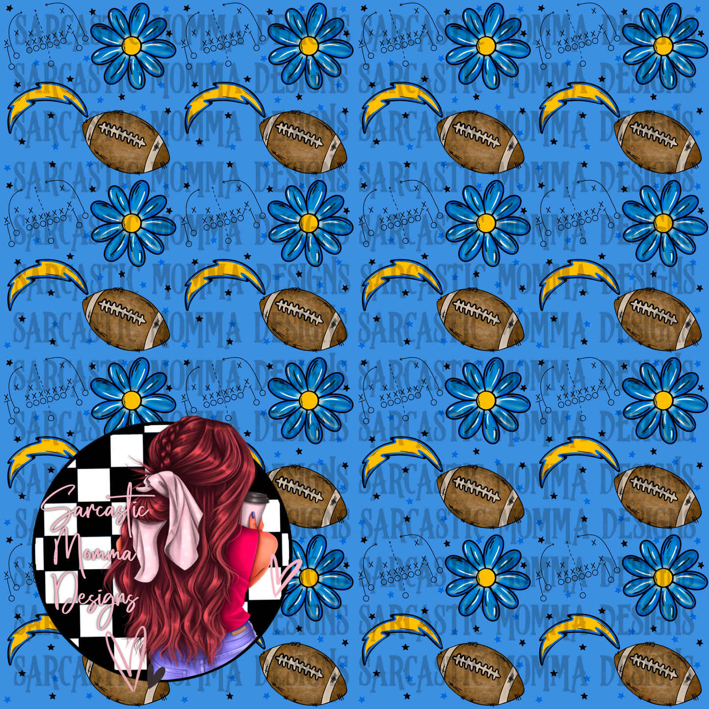 Chargers Floral Seamless File
