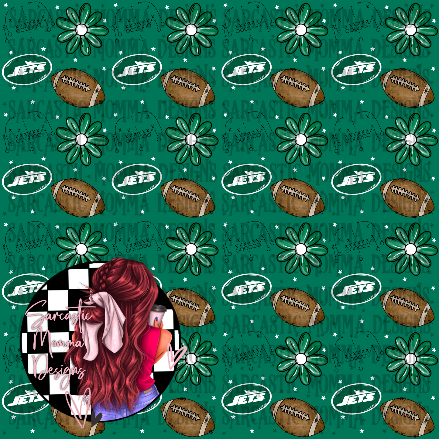Jets Floral Seamless File