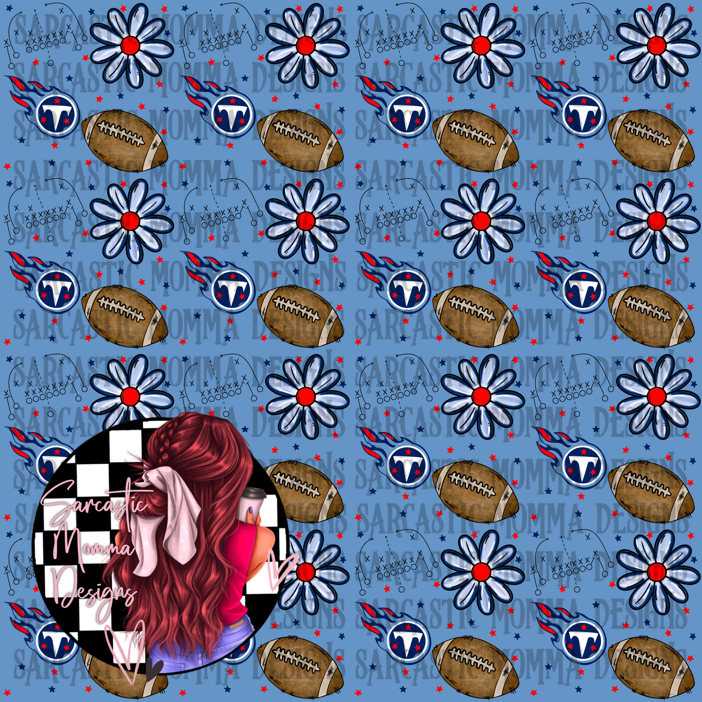 Titans Floral Seamless File