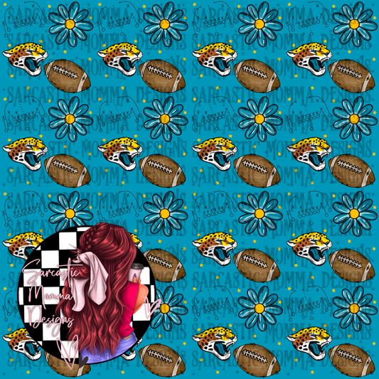 Jaguars Floral Seamless File