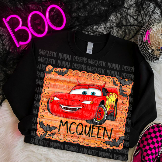McQueen Halloween Framed PNG File