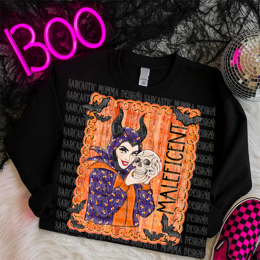 Maleficent Halloween Framed PNG File