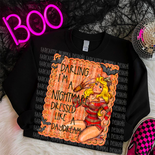 Darling I’m a Nightmare Dressed Like a Daydream Aurora-Freddy PNG File