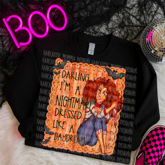 Darling I’m a Nightmare Dressed Like a Daydream Merida-Chucky PNG File