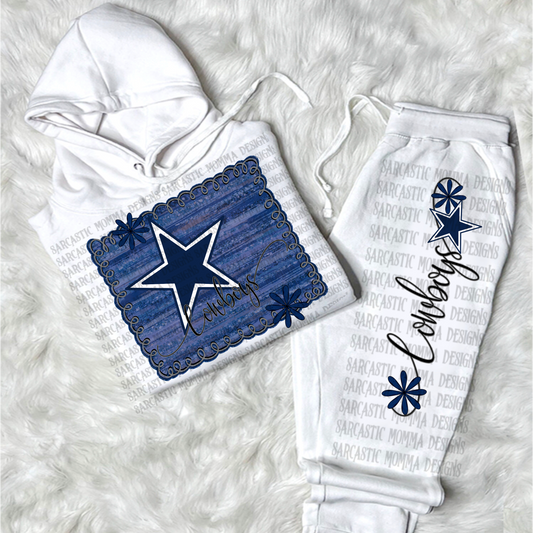 Cowboys Framed with Matching Sleeve- 2 PNG Files