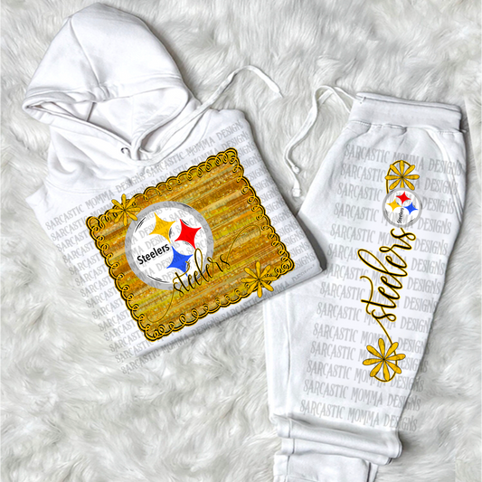 Steelers Framed with Matching Sleeve- 2 PNG Files