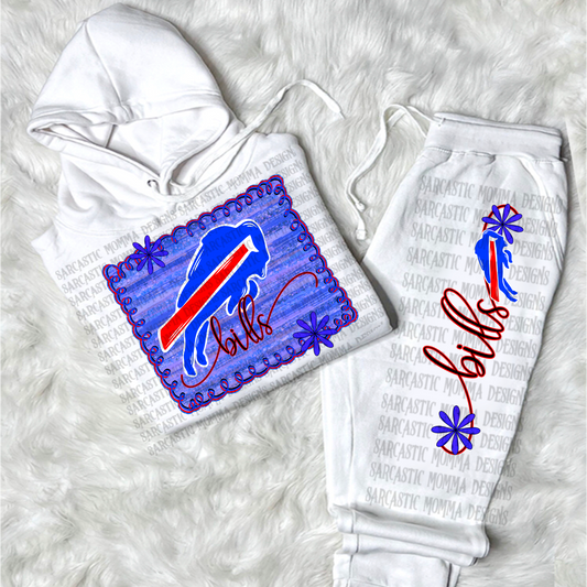 Bills Framed with Matching Sleeve- 2 PNG Files