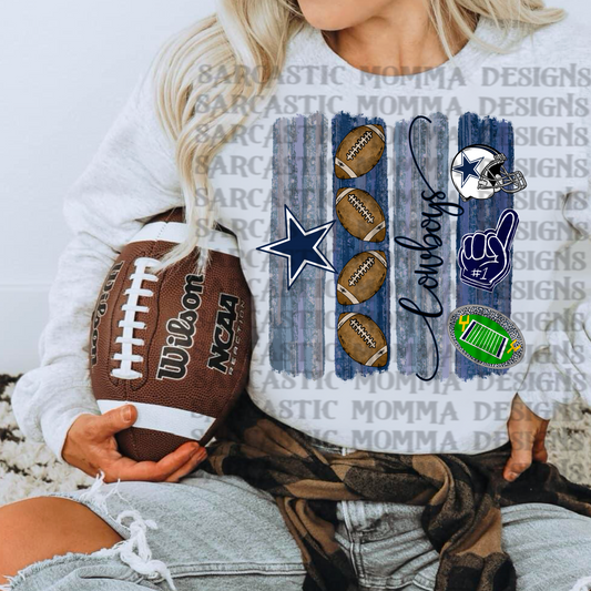 Cowboys Brushstrokes PNG File