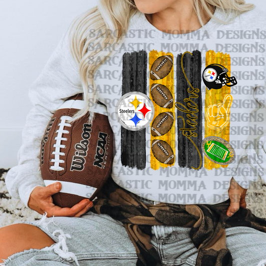 Steelers Brushstrokes PNG File