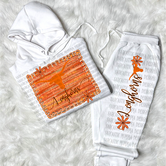 Texas Longhorns Framed with Matching Sleeve- 2 PNG Files