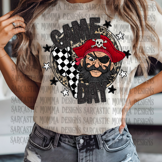 Game Day Circle Mascot Pirates PNG File