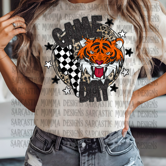 Game Day Circle Mascot Tigers PNG File