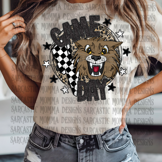 Game Day Circle Mascot Wildcats PNG File