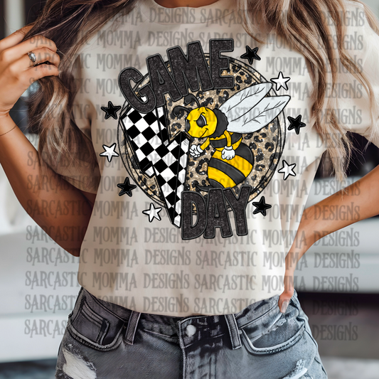 Game Day Circle Mascot Yellow Jackets/ Hornets PNG File